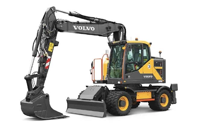 Construction machinery Volvo wheeled excavator short tail