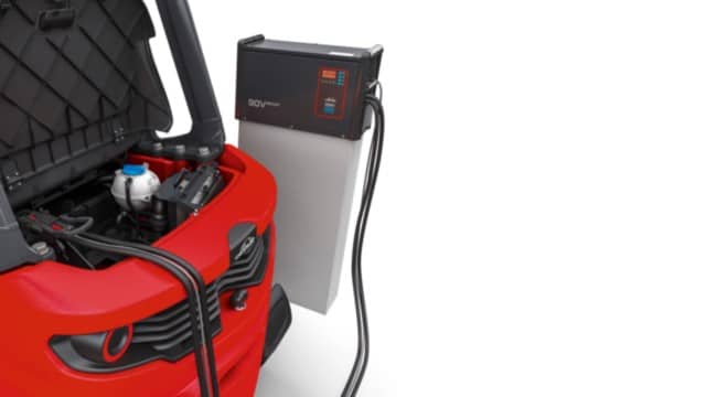 Linde Elektrostapler aufladen