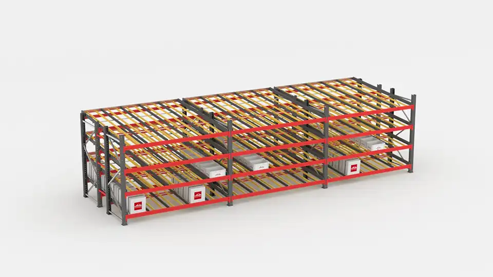 Shelving systems Flow rack for general cargo
