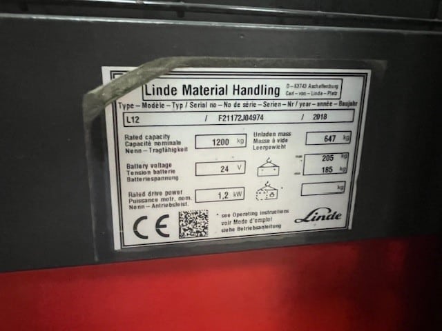 Gebrauchte Hochhubwagen – Linde L12