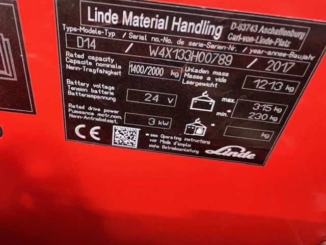 Gebrauchte Hochhubwagen – Linde D14