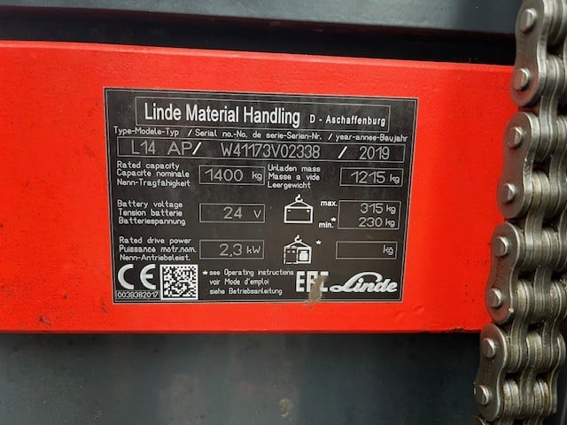 Gebrauchte Hochhubwagen – Linde L14AP