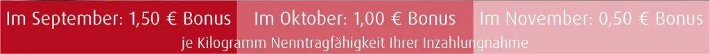 Elektrostapler Inzahlungnahme Bonus 2025 Zeitachsen-Grafik