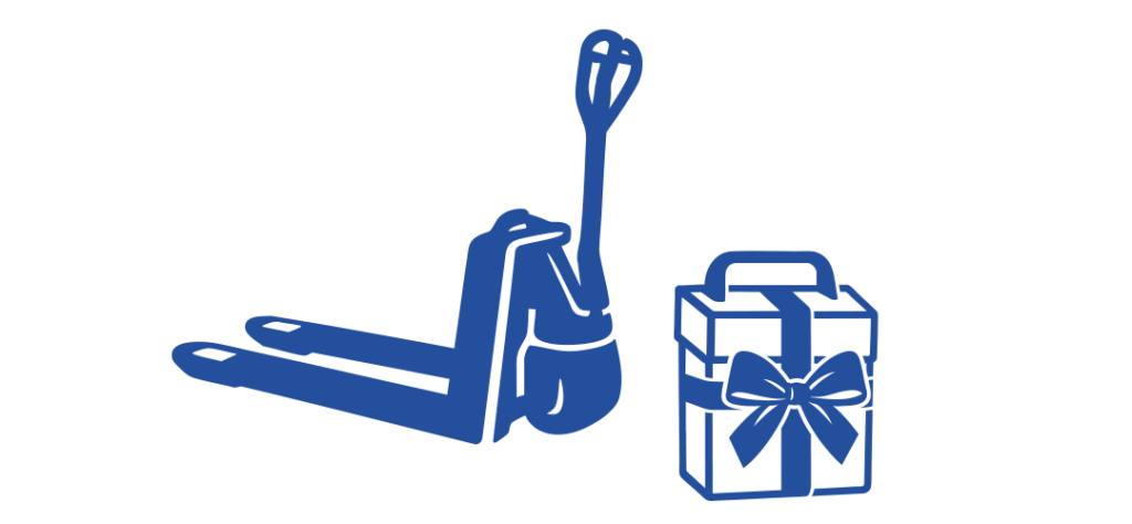 Niederhubwagen+Wechselbatterie Piktogramme