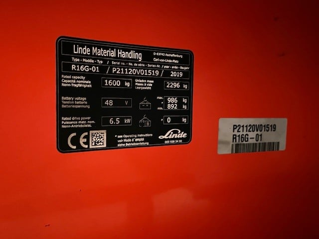 Gebrauchte Schubmaststapler – Linde R16G