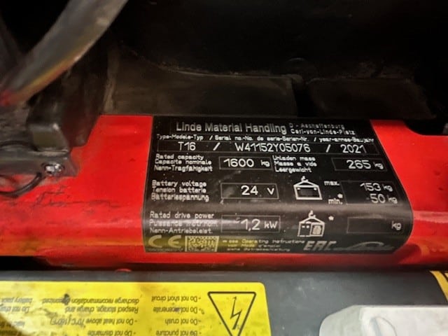 Gebrauchte Lagertechnik – Linde T16 GT680mm